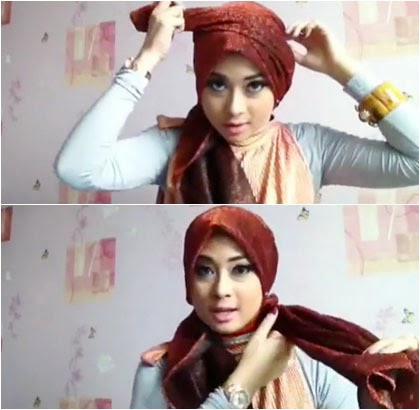 Tutorial Hijab Turban Simple untuk Pesta Pernikahan dan Formal Tutorial Hijab Turban Simple untuk Pesta Pernikahan dan Formal