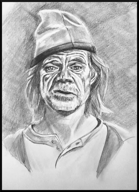 William H. Macy. Autor: Jose Manuel Gallego. Técnica: Grafito. Todos los derechos reservados.