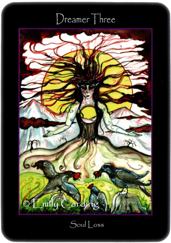 Tarot of the Sidhe Dreamer three Soul Loss Three of Swords Tarot of the Sidhe Dreamer three Soul Loss Three of Swords