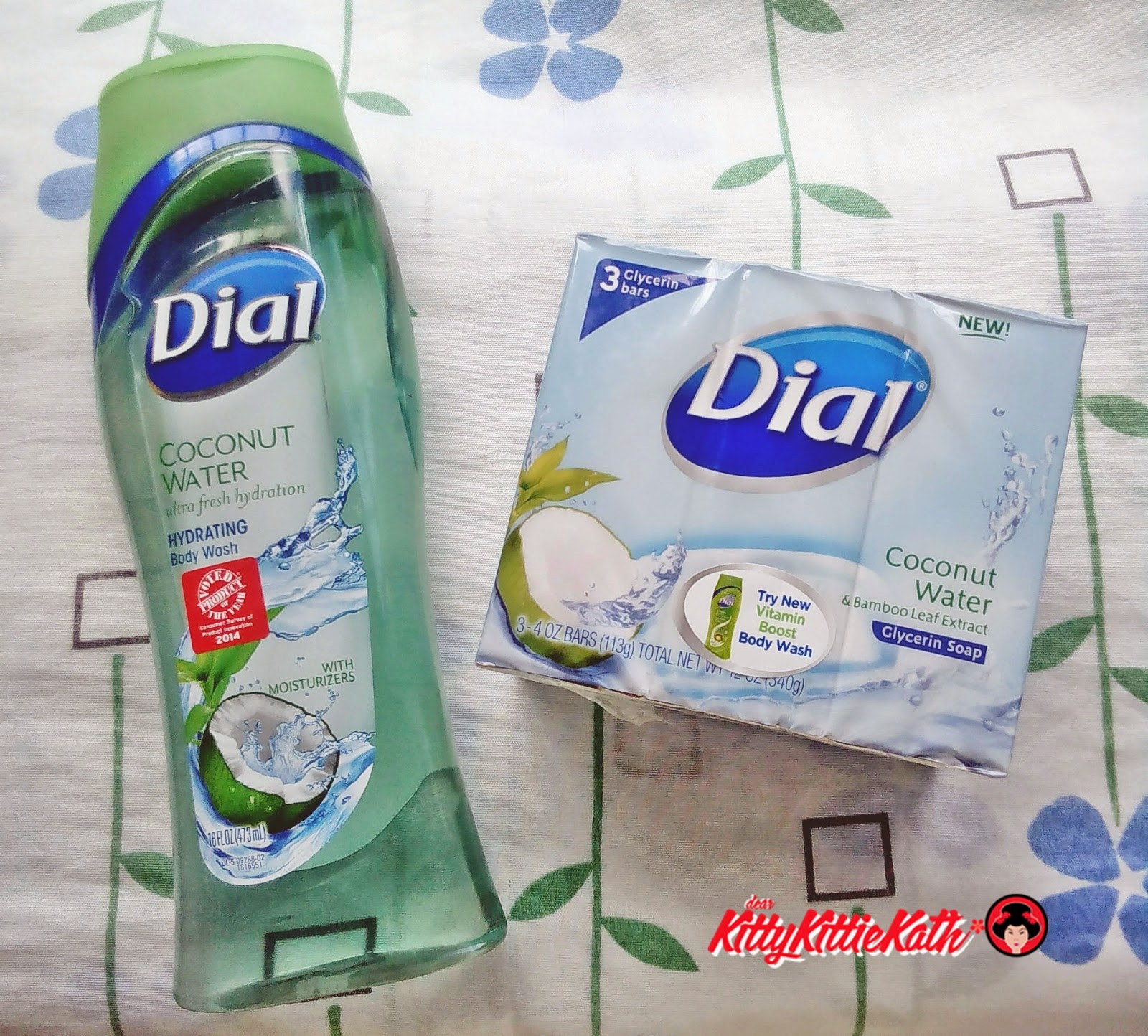 Product Review Dial Coconut Water Soap and Body Wash Dear Kitty