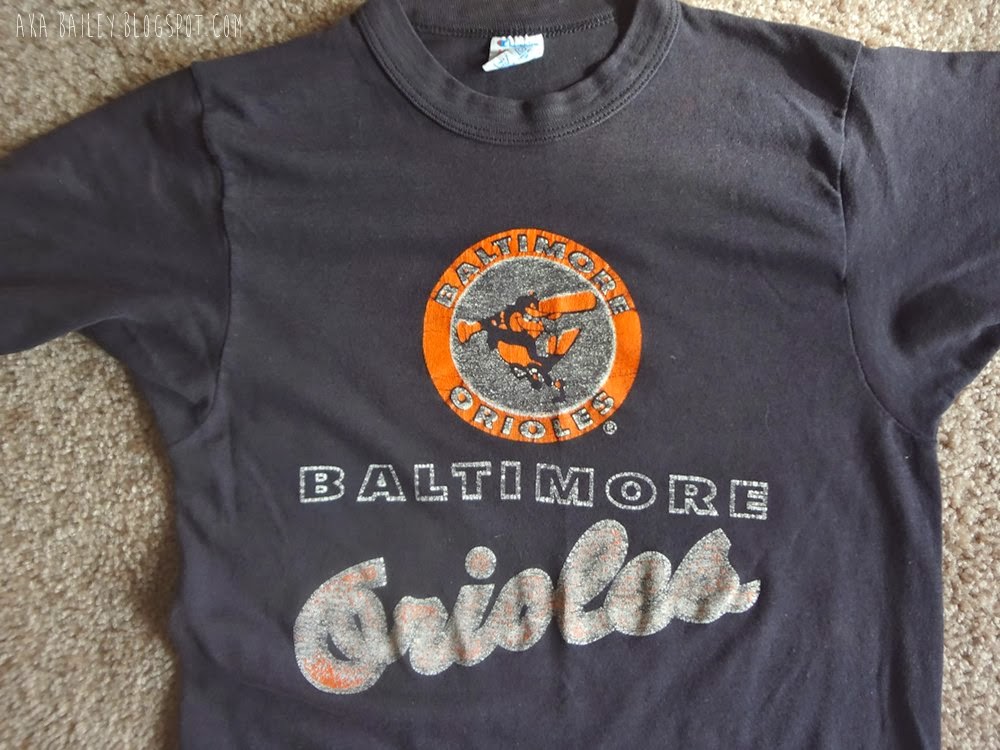 Vintage Baltimore Orioles t-shirt from the 1966-1989 logo design