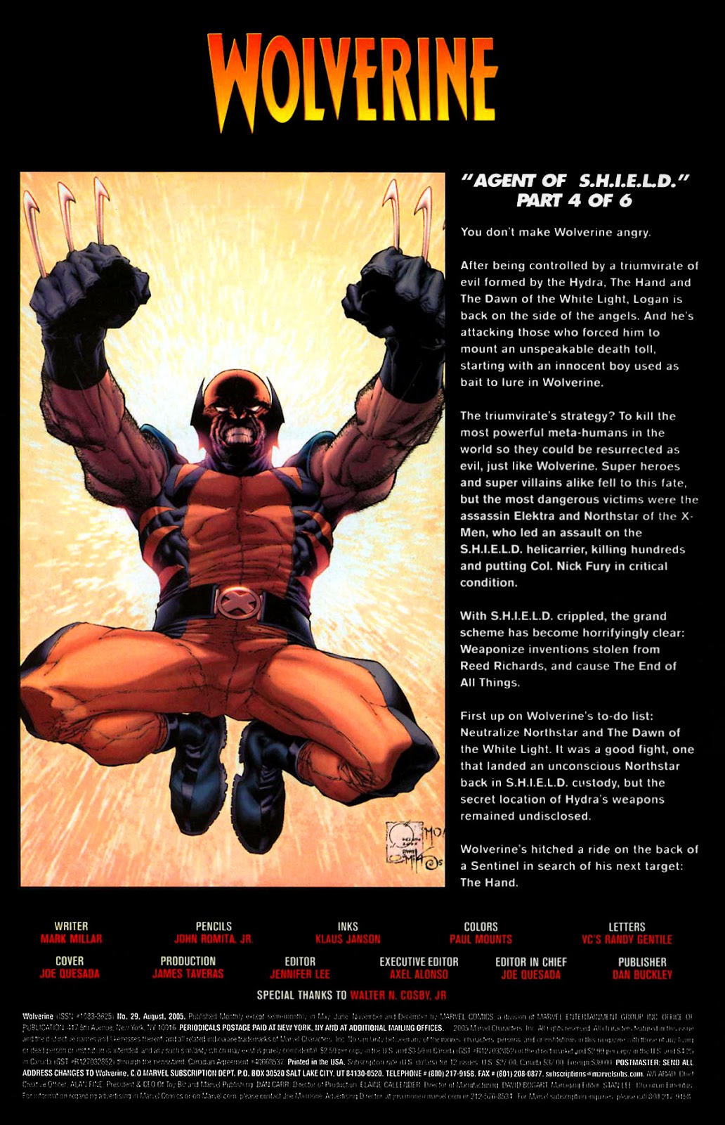 Read online Wolverine (2003) comic - Issue #29 - 2