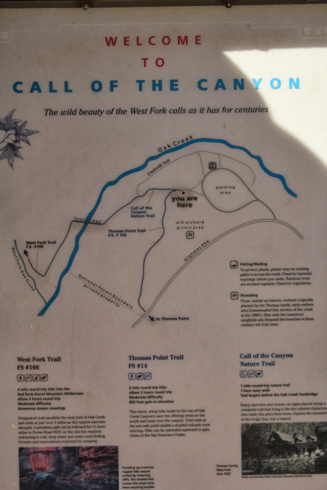 West Fork of Oak Creek. Sedona Arizona Adventures in Southern California