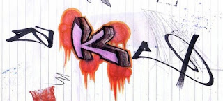 Graffiti Alphabet Letter K Sketches