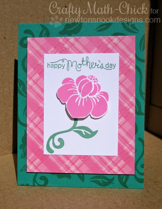 Floral Mother's Day card by Crafty Math Chick | Fanciful Florals by Newton's Nook Designs