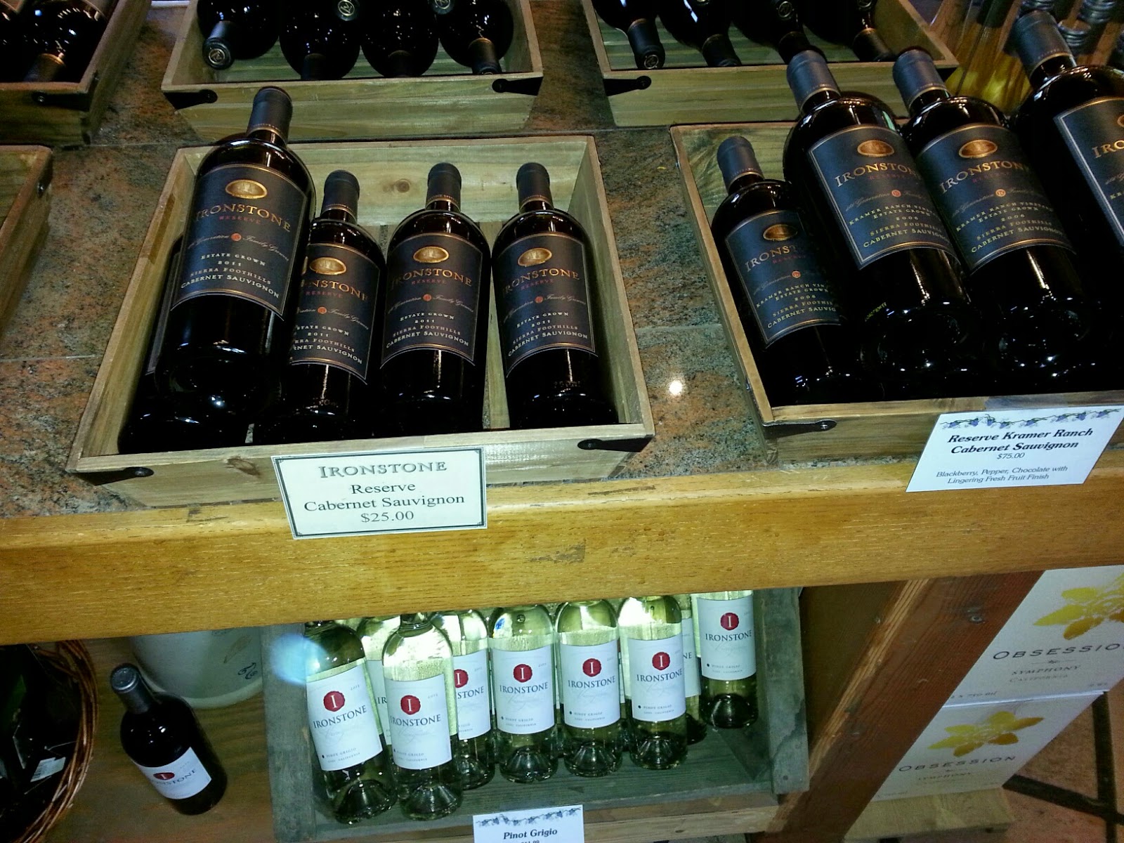 My Dinners w/ Richard & other musings PANNING FOR GOLD Ironstone Vineyards