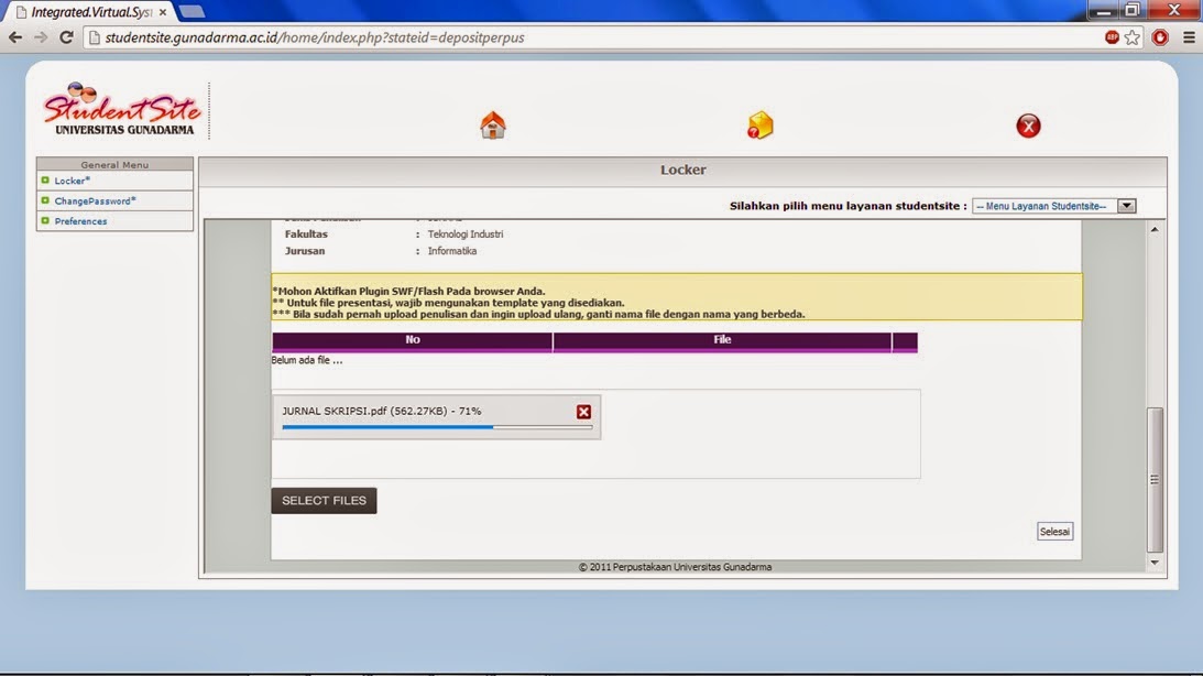 Setelah Sidang Sarjana Universitas Gunadarma 2016 Irma Assignment
