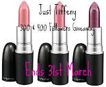 Just Tiffeny is giving away 2 MAC lipsticks!