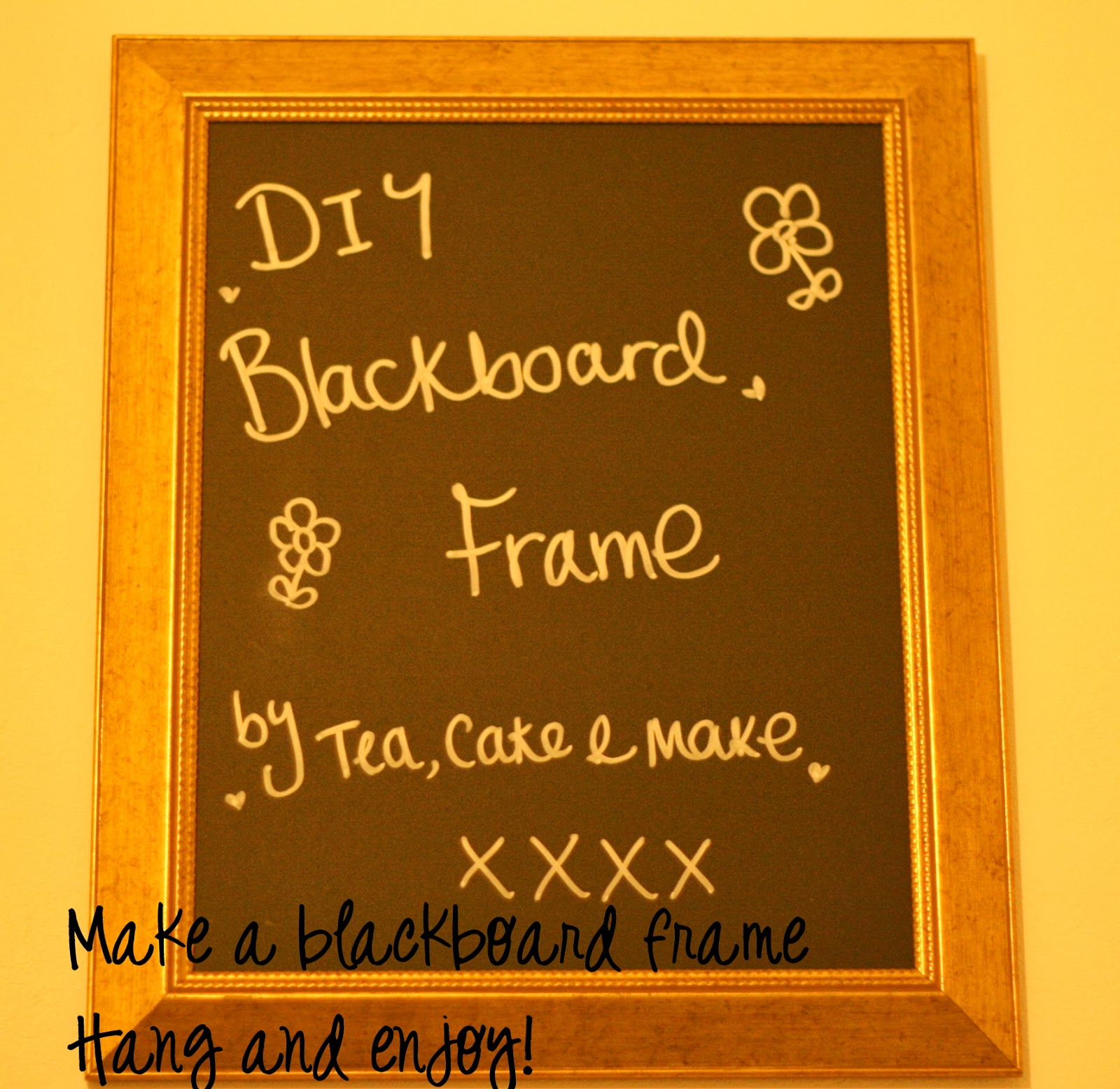 Make DIY Blackboard Frame