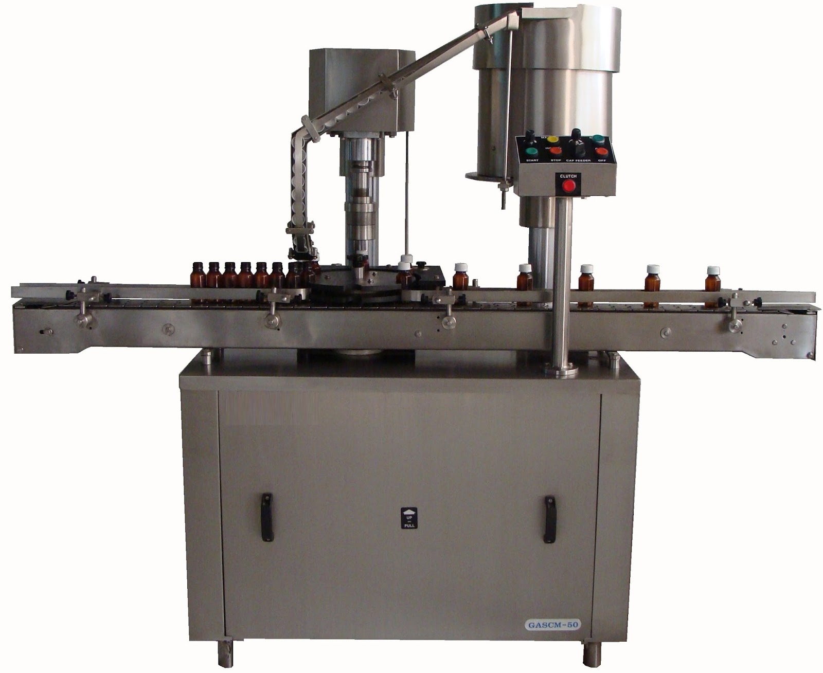 FILLING CAPPING LABELING MACHINES Automatic single head capping Machine
