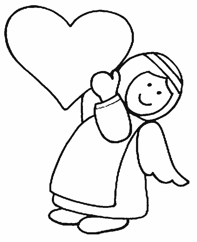 Kids Page: - Angel Coloring Pages