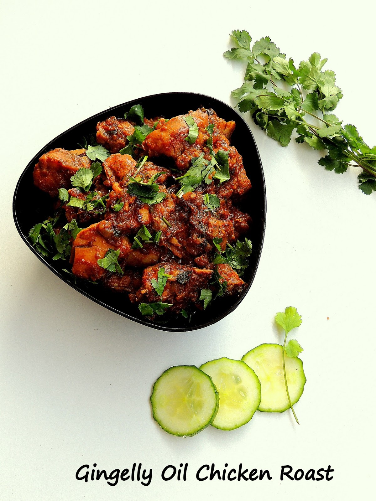 Priya's Versatile Recipes Gingelly Oil Chicken Roast