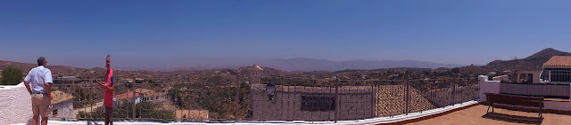 A panorama showing the view from Bedar, the boys moved!