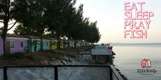 rockbund fishing chalet, tempat bercuti menarik di perak, tempat memancing dan bercuti di perak, tempat menarik di marina island perak,