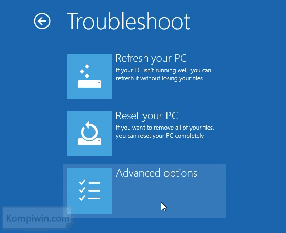 3 Cara Mengakses 'Advanced Boot Option Menu' di Windows 8 dan Windows 8.1 18