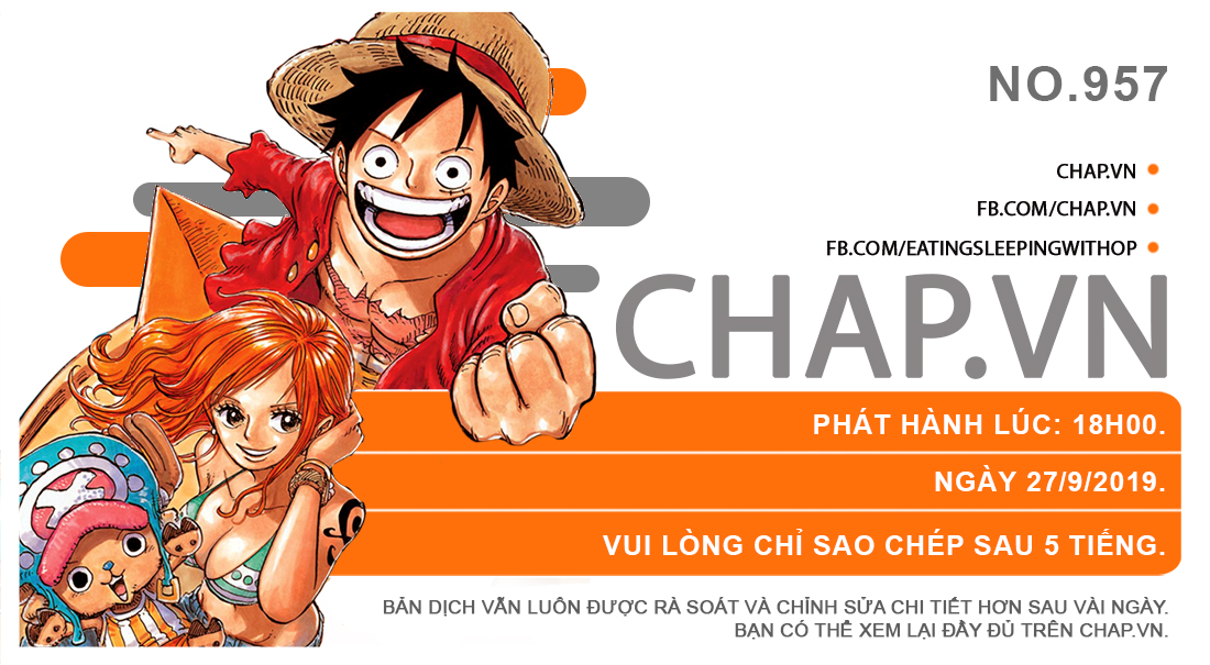One Piece Chap 957 đọc Truyện One Piece Chap 957 Vietsub