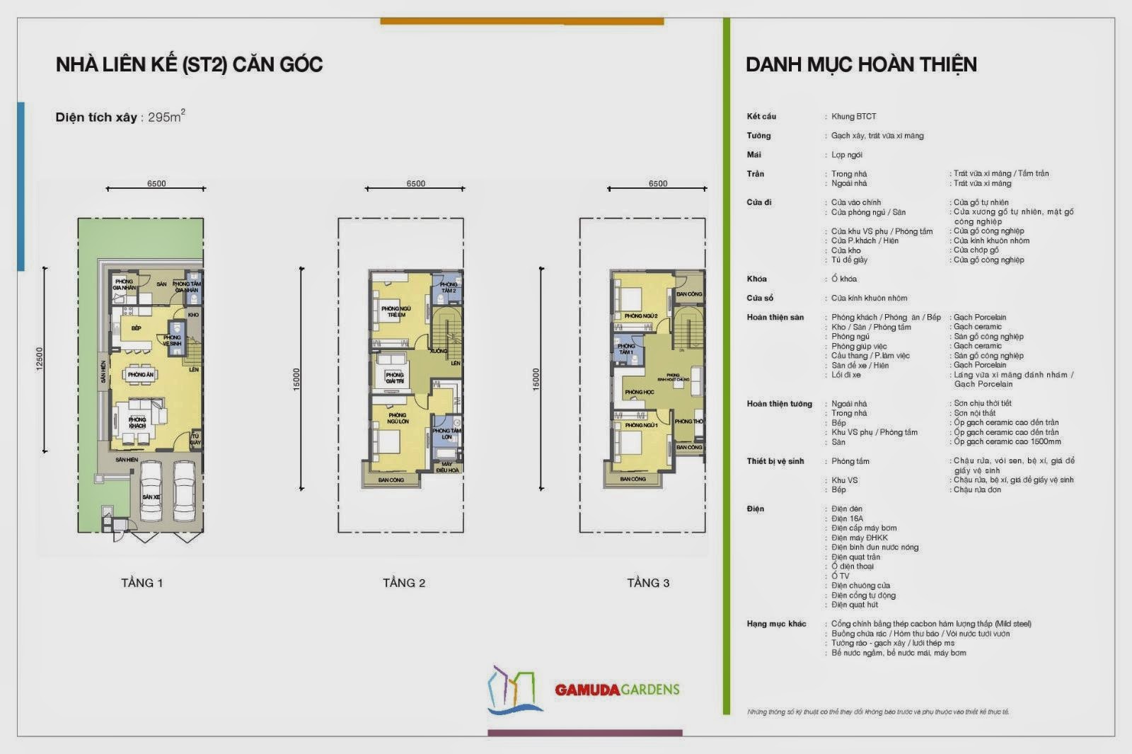 Mặt bằng thiết kế chi tiết Liền kề Gamuda Gardens căn góc có diện tích 295m2 gamua gardens, gamuda, gamuda city, liền kề, liền kề gamuda gardens, mặt bằng, nhà liền kề gamuda gardens, thiết kế liền kề gamuda,