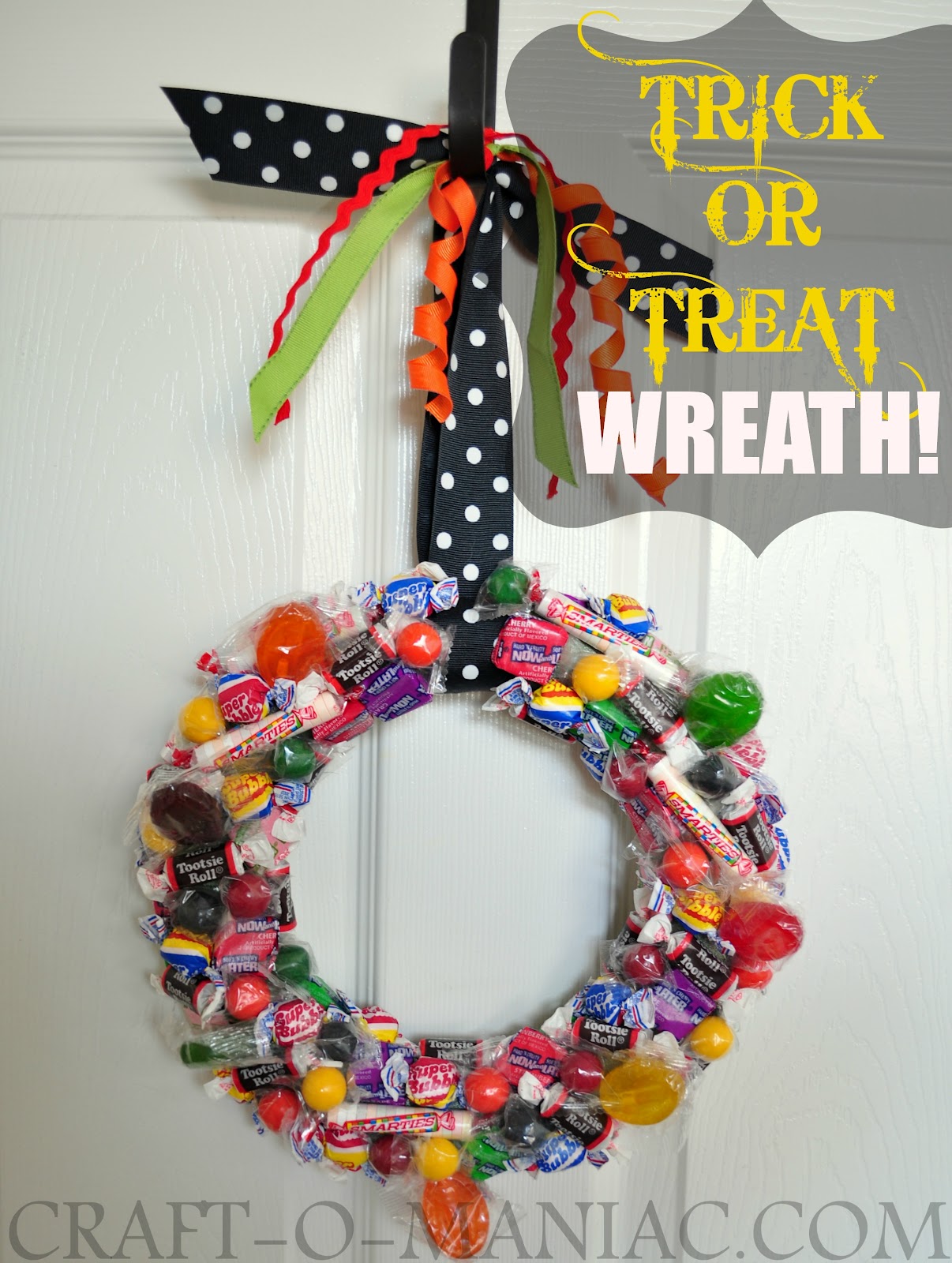 Halloween Decor Halloween Wreath Halloween Eyeball Wreath Trick or Treat Candy Wreath Wreath Front Door Autumn Fall Wreath