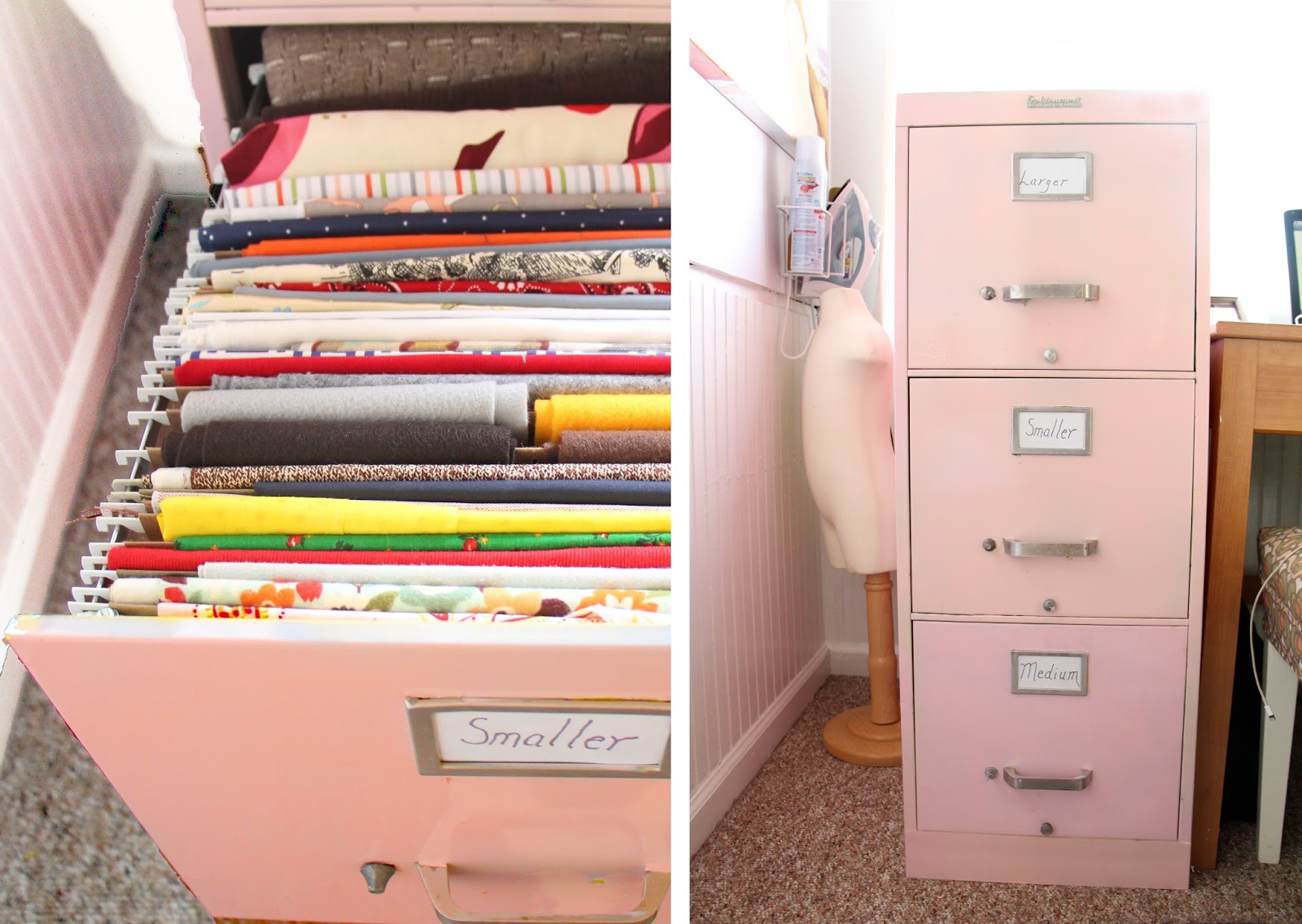 Grosgrain Filing Cabinet Is The Perfect Place For Your Fabric Stash