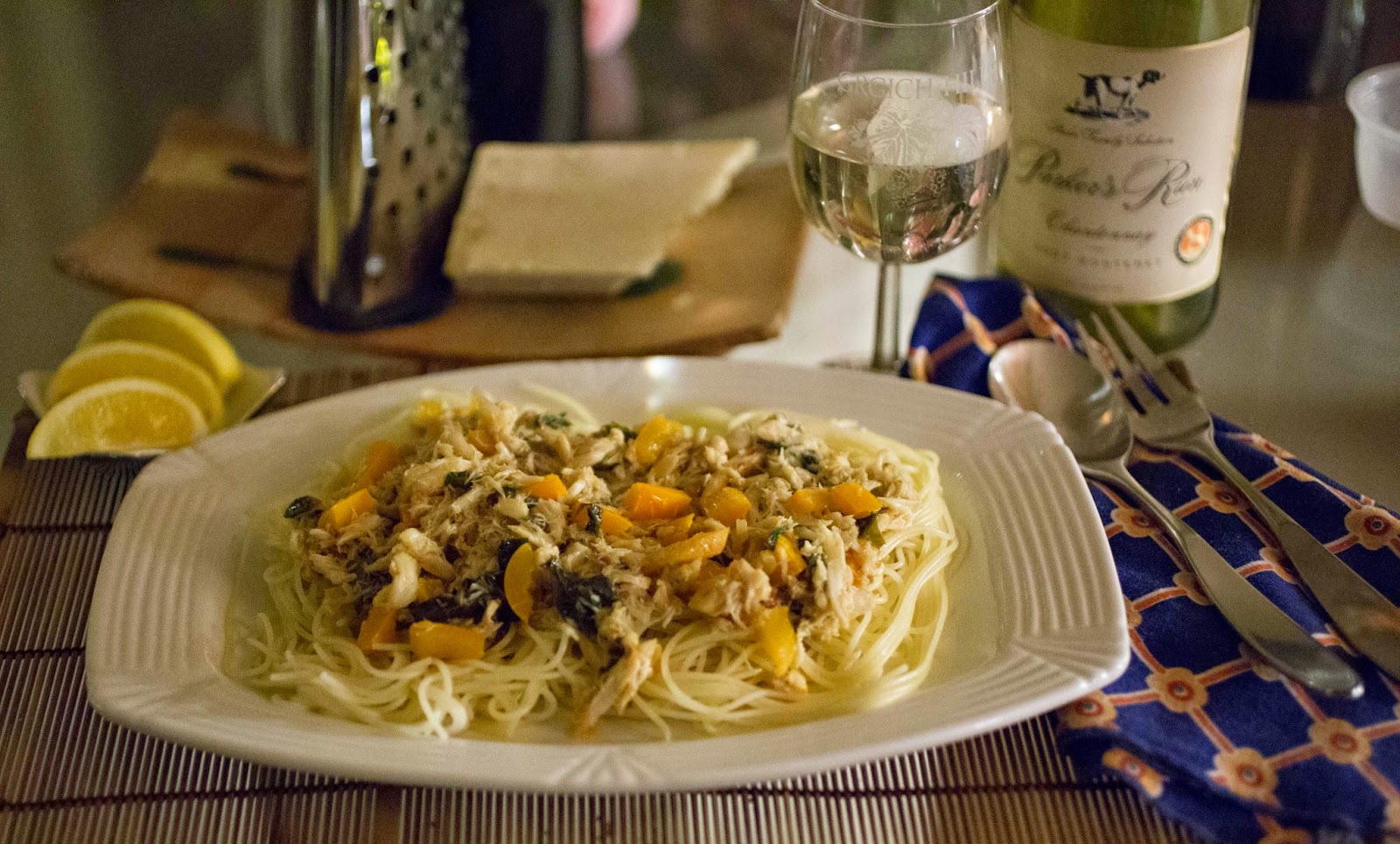 Crab Sauce Over Angel Hair Pasta the DIY food blog real recipes for