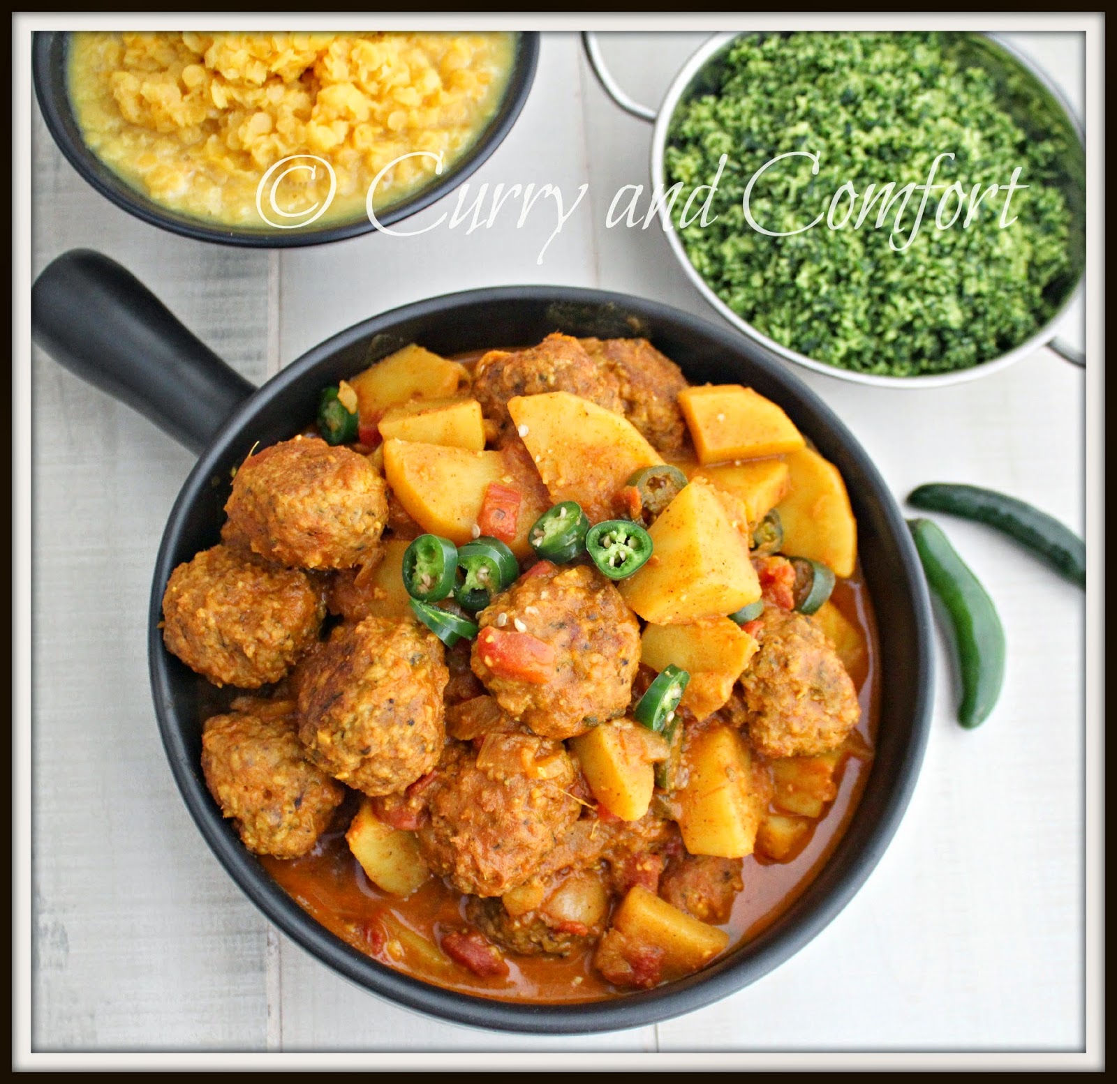 Kitchen Simmer Meatball and Potato Curry (Throwback Thursday)