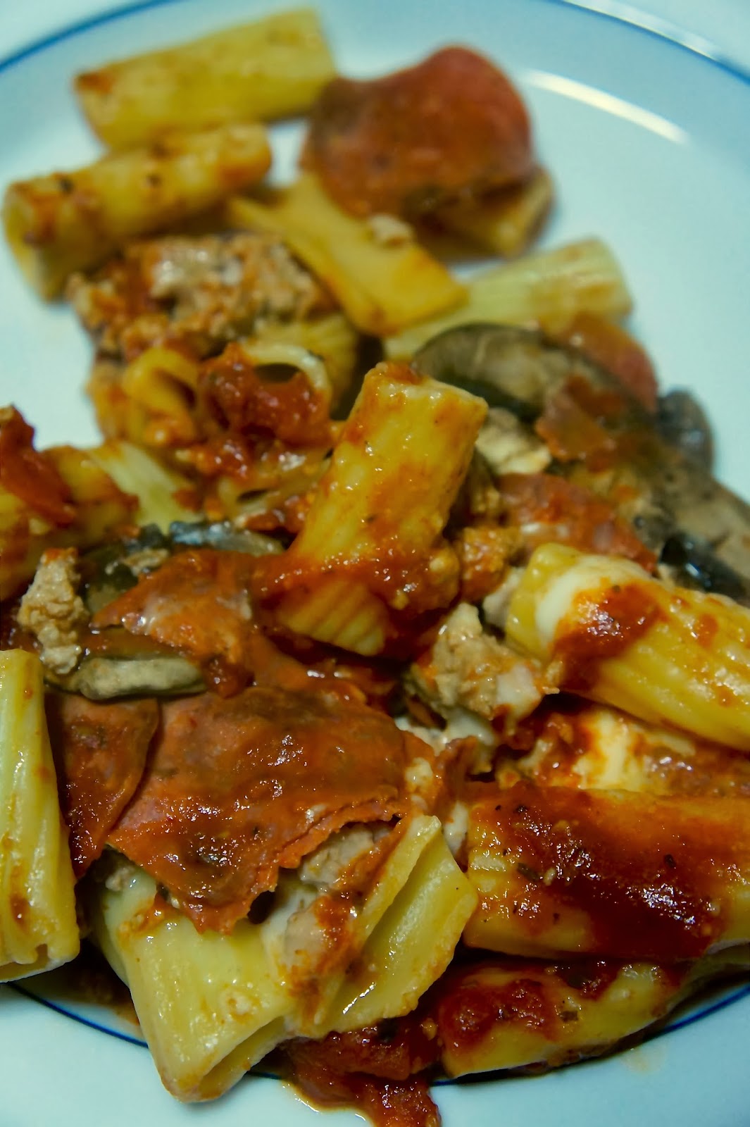 Savory Sweet and Satisfying Crock Pot Rigatoni
