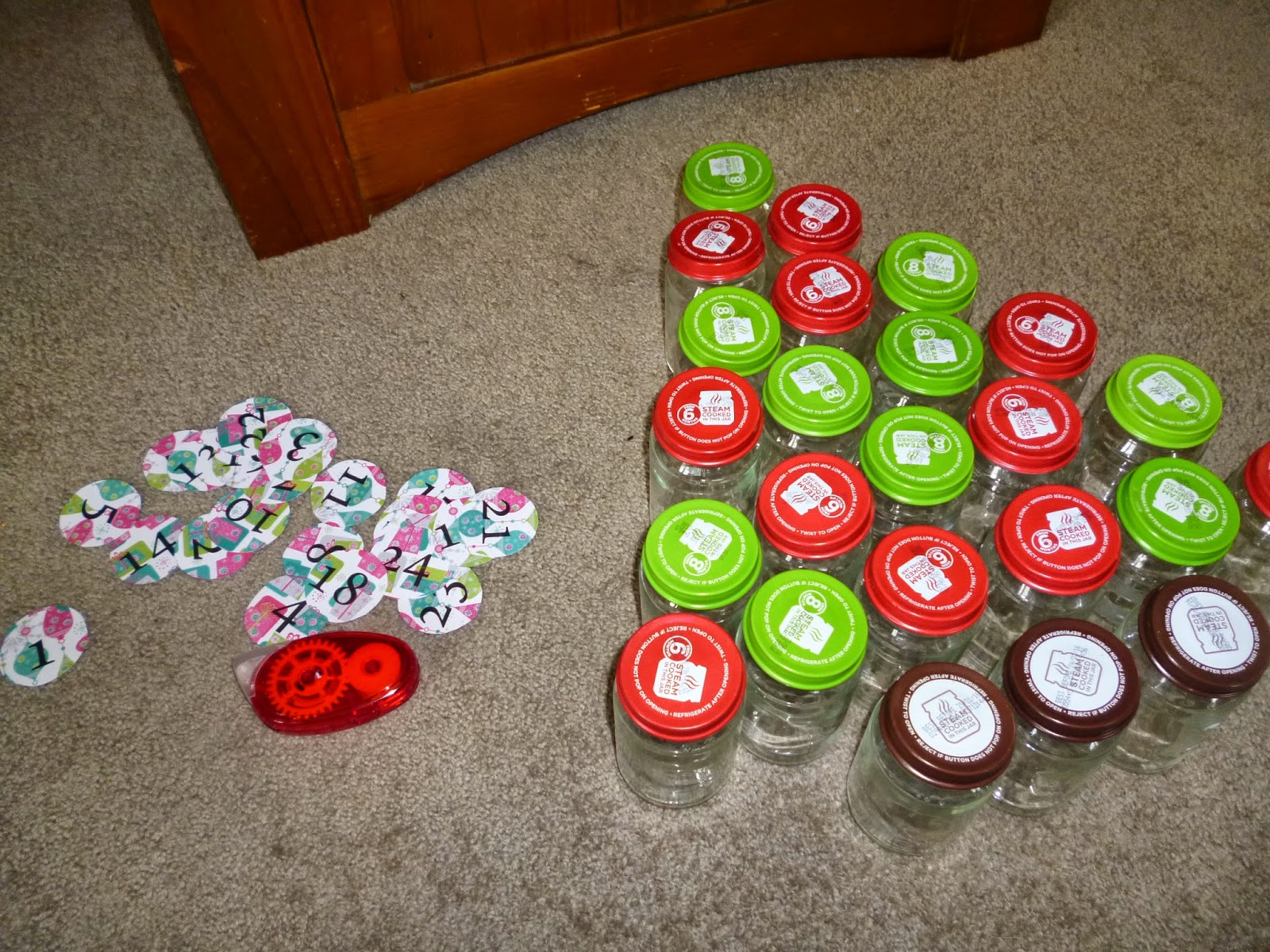 DIY Baby Food Jar Advent Calendar Teacher by trade, Mother by nature