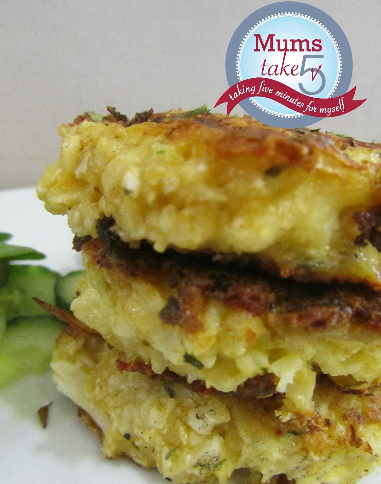 Mums Take Five Cauliflower Patties Yummy , Easy and Full of Goodness