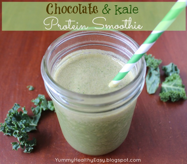 Chocolate & Kale Protein Smoothie