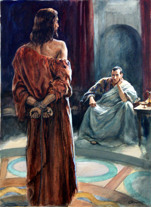 Foundations of My Faith 1st Station of the Cross "Jesus Before Pilate"