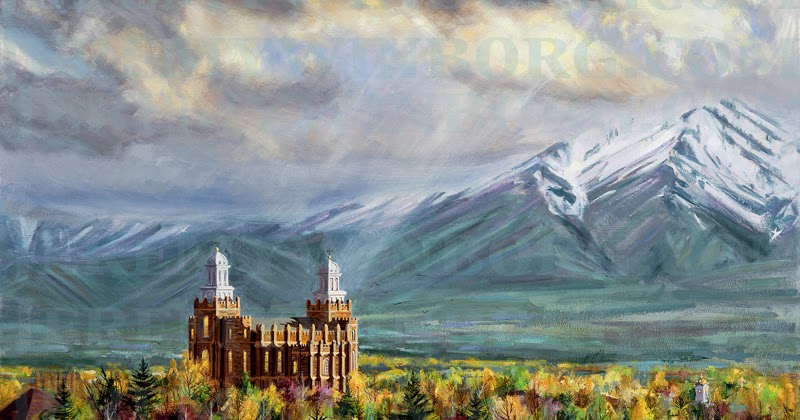 Evening Light At The Logan Lds Temple