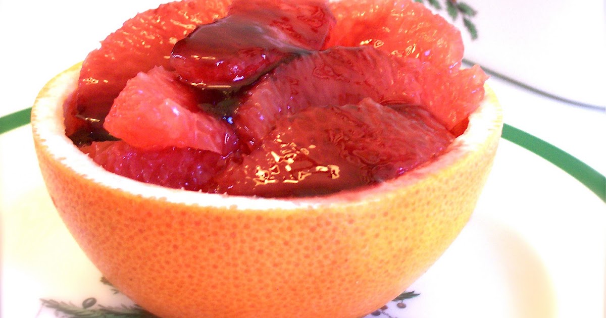 A Cozy Bee Grapefruit Cups In Wine Syrup