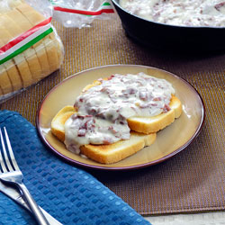 Behind the Bites: SOS: Creamed Beef Over Toast