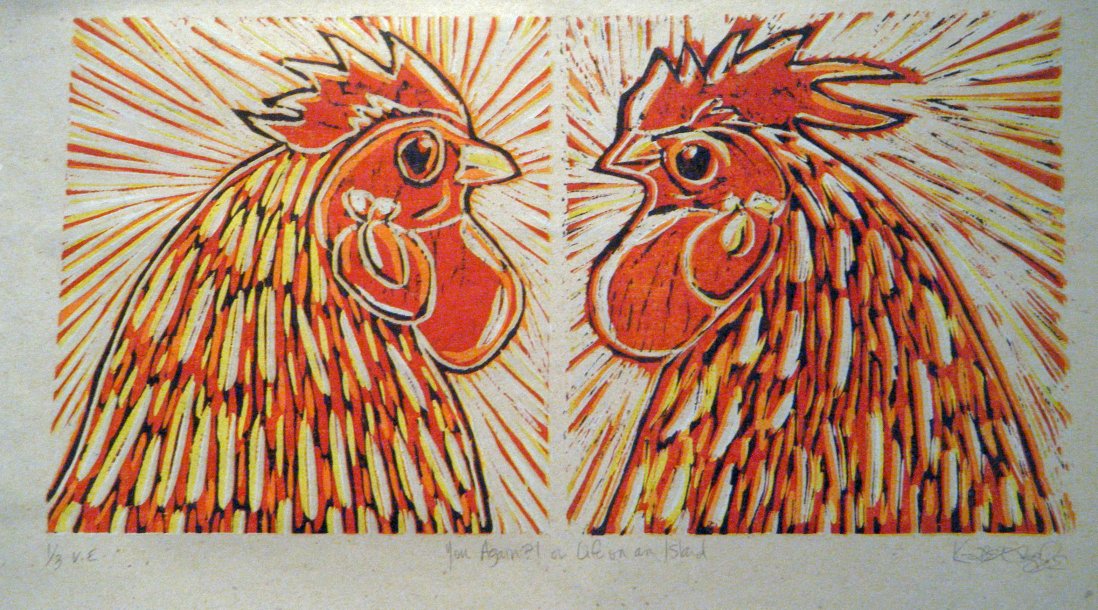 Katie Argyle Artwork Colour Woodblock Reduction Prints