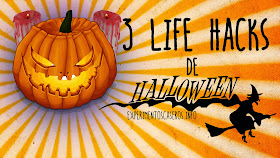 3 Life hacks para Halloween, life hacks, hacks en la vida real, halloween, decoración para halloween, vela sangrienta, tarro, aceite, foto, globo luminoso, glow stick, experimentos caseros, experimentos sencillos, fiesta de halloween