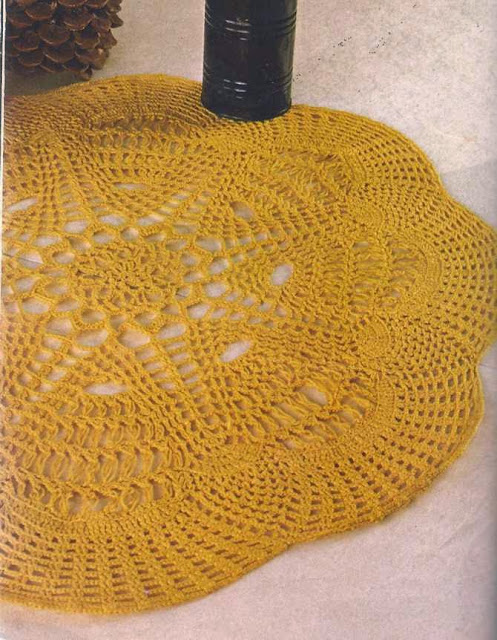Tapete Amarillo a Crochet