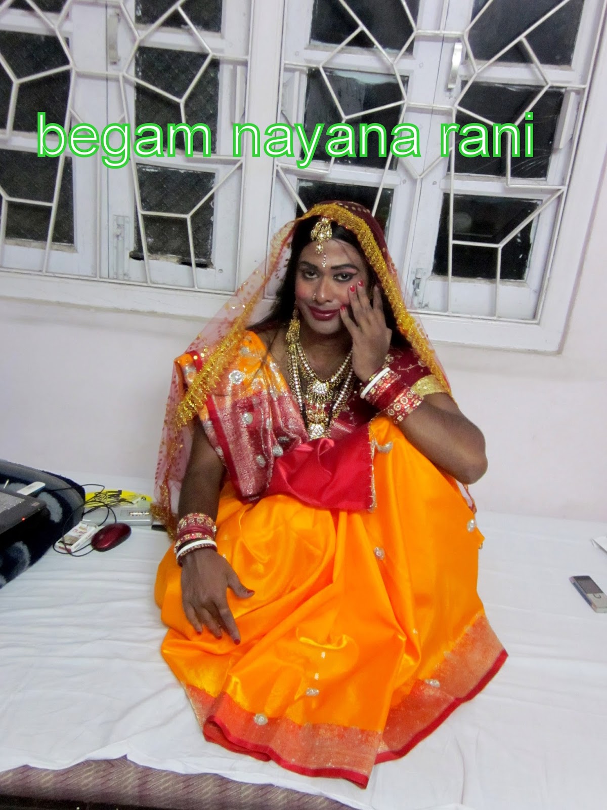 Indian Cross Dressers Rani Begam Beautiful Cross Dresser Became