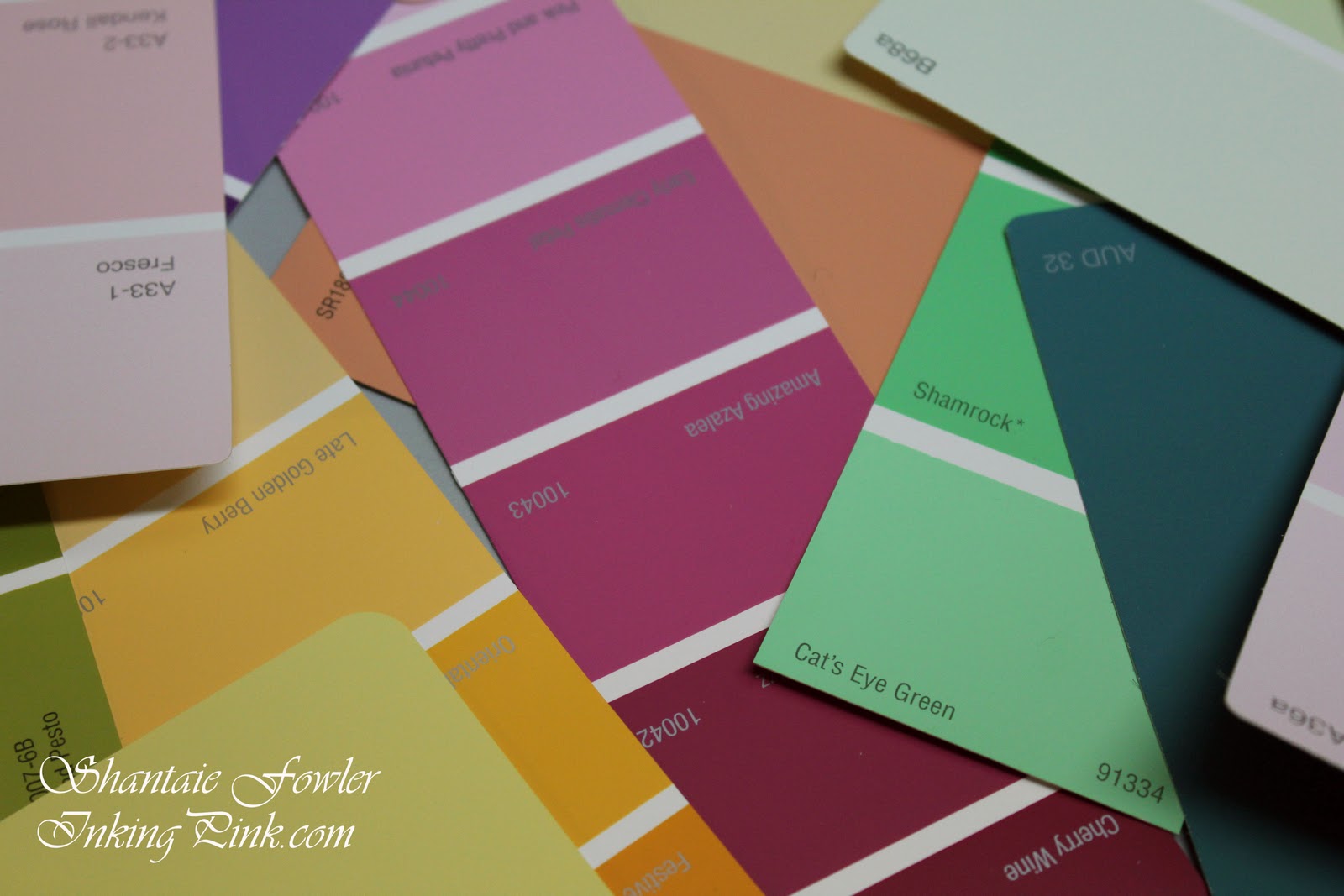 inkingpink Paint Chip Papercrafting