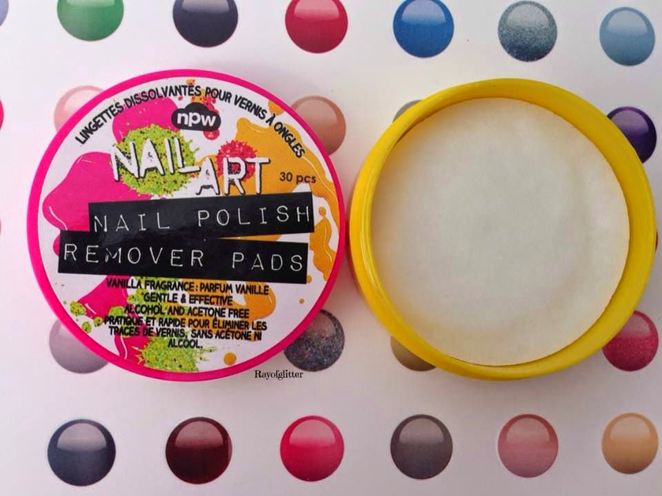 Ray of glitter Vanilla Nail Polish Remover Pads By NPR Review