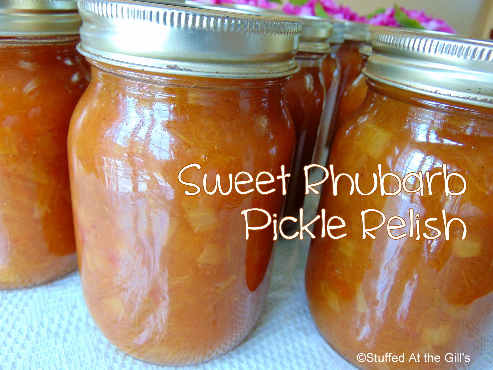 Sweet Rhubarb Pickle Relish