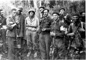 Brutal French Resistance Maquis fighters with American soldiers