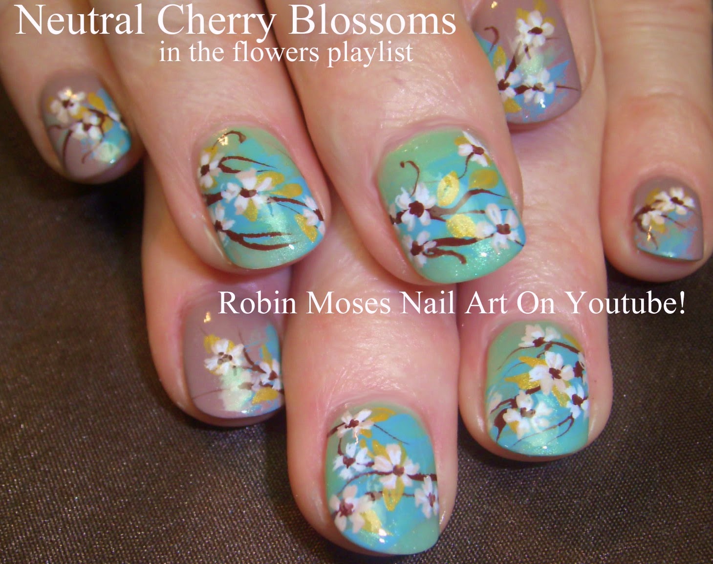 Robin Moses Cherry Blossom Nail Art Tutorial - wide 7