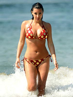 kim kardashian hot bikini 2011 fat