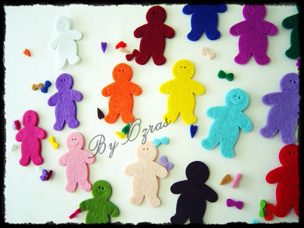 By Ozra�s Keçe Kurabiri ( Kurabiye ) Adamlar Süsleme Malzemesi