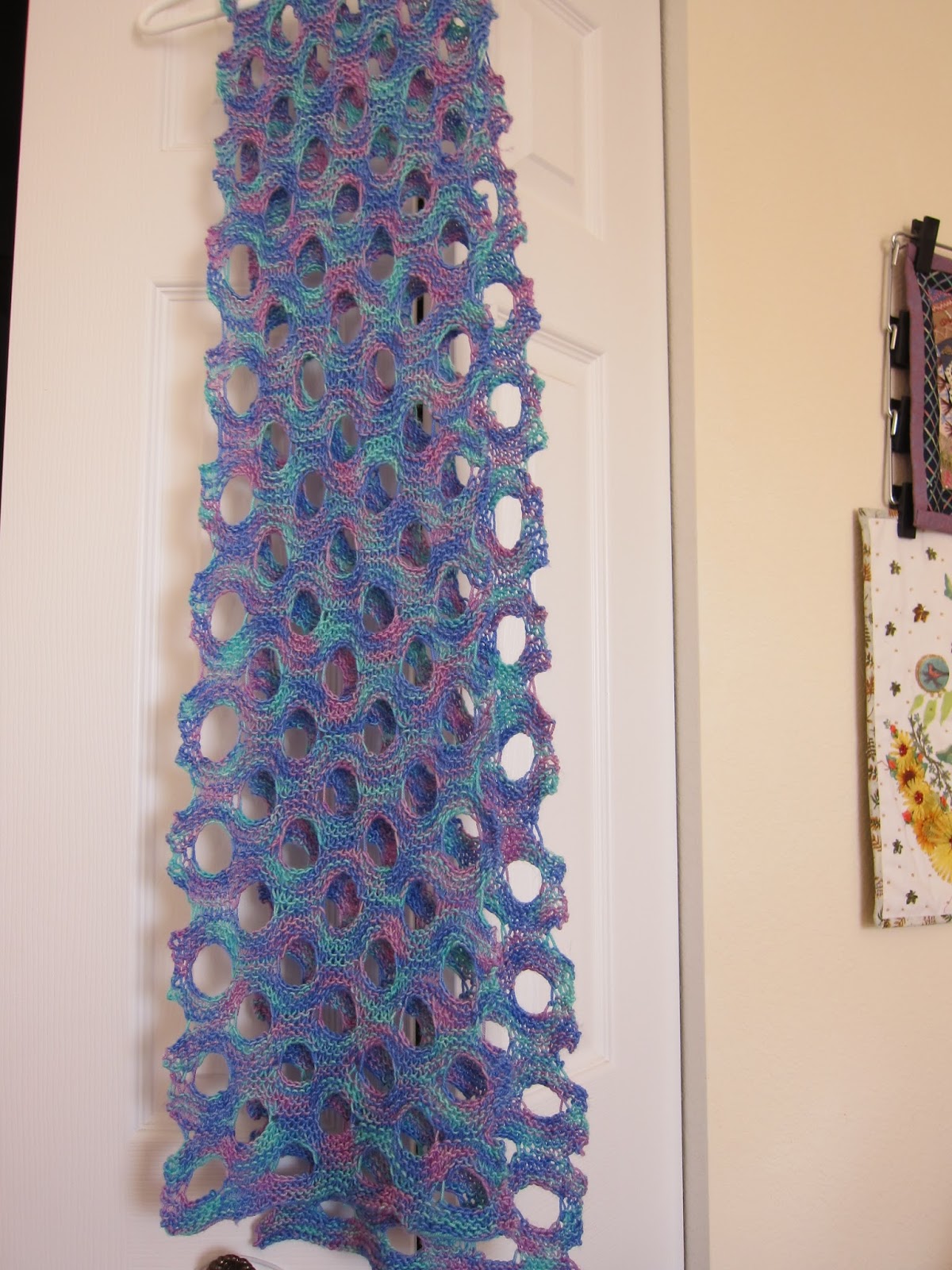 Thinking Out Loud Free Pattern Friday Swiss Cheese Scarf