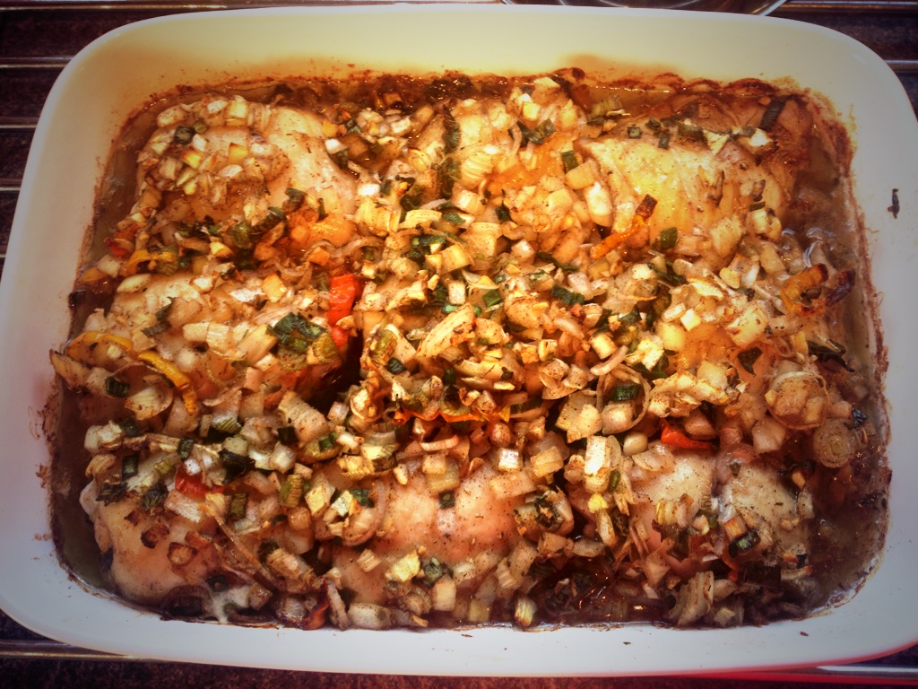 Diary of a Sauce Pot Jerk Chicken with Rice & Peas & Fried Dumplings