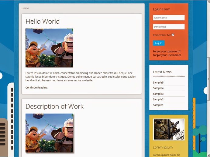 Blue City Free Joomla 3.X Templates Free Template joomla 4