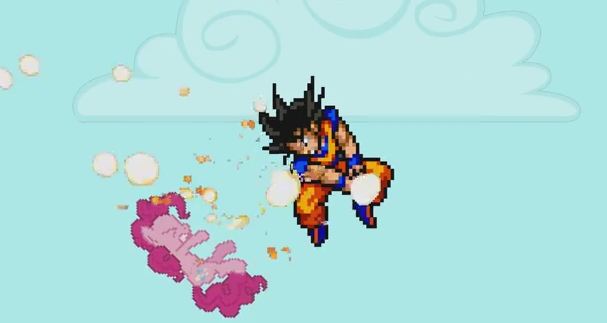 Equestria Daily - MLP Stuff!: Pixel Animation - Goku . Smile HD (Pinkie  Pie)