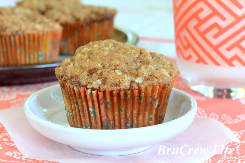 Oatmeal Peach Muffins SRC Inside BruCrew Life