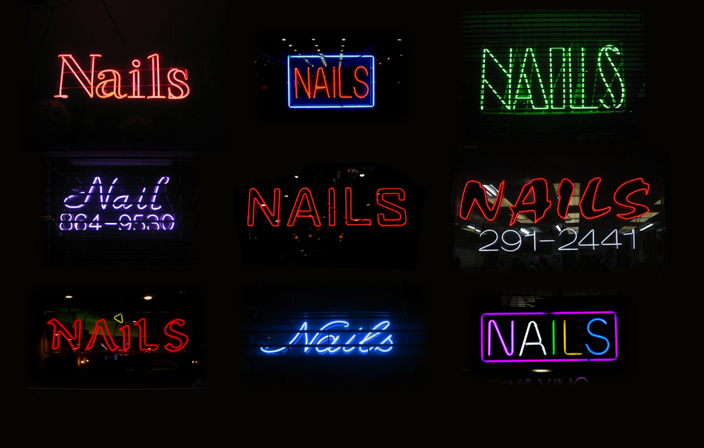 For now at least, nail salon neon remains an inescapable part of New York's